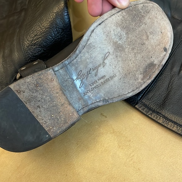 FRYE Women's Phillip Harness Tall Boots Size 7B in Black - Picture 5 of 8